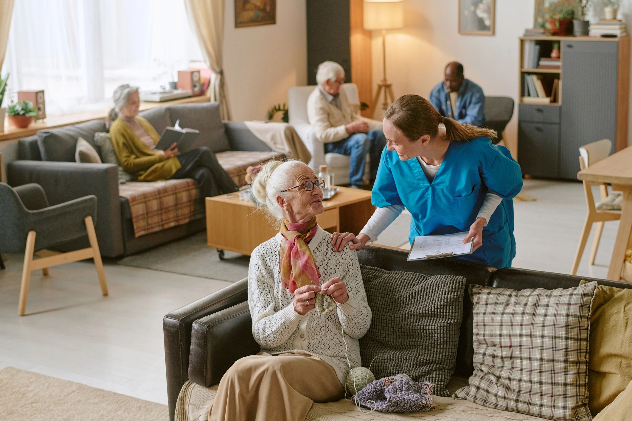 Executive advisory discussion with aged care leadership